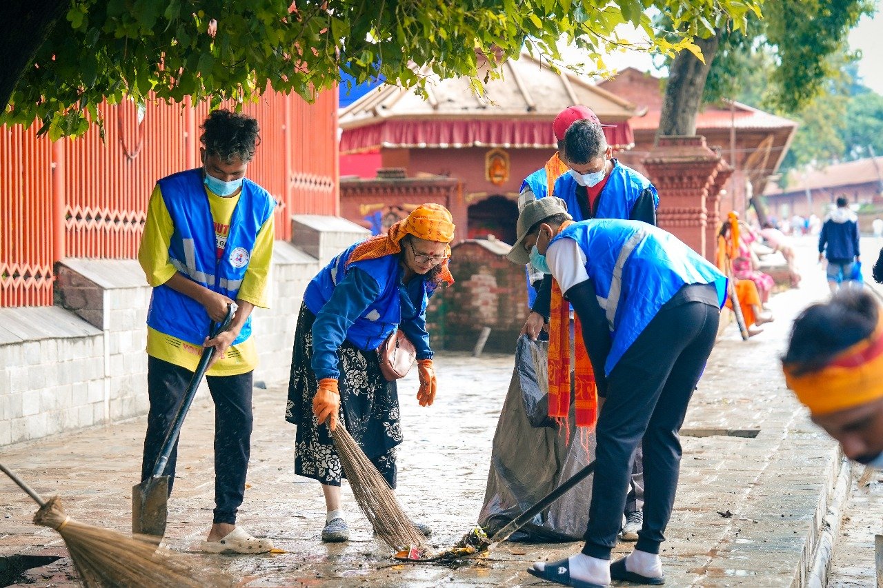 मानव सेवा फाउण्डेसन, नेपालद्धारा पाशपत क्षेत्रमा वृहत सरसफाइ अभियान —